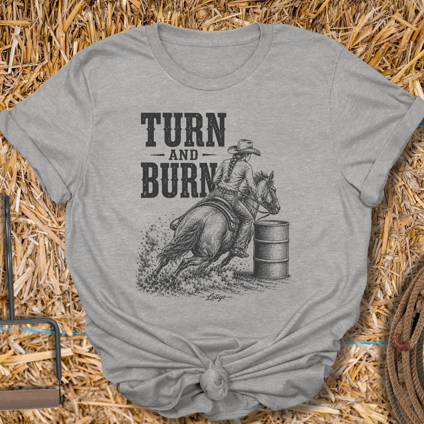 Printify T-Shirt Sport Grey / S Turn And Burn Tee