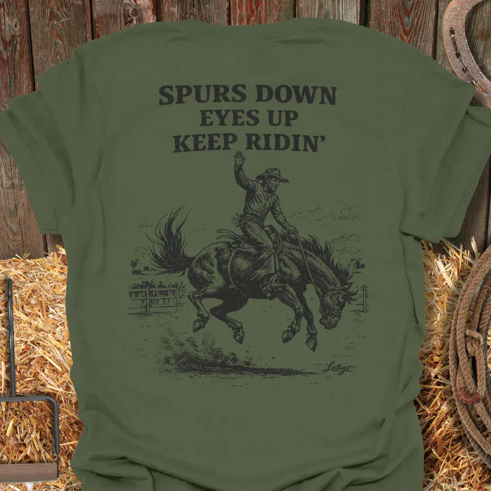Printify T-Shirt Spurs Down Tee