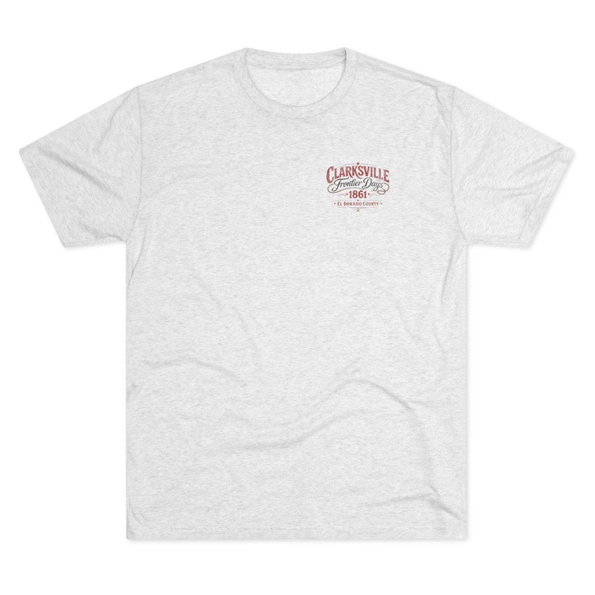 Printify T-Shirt Tri-Blend Heather White / S Clarksville Tri-Blend Crew Tee