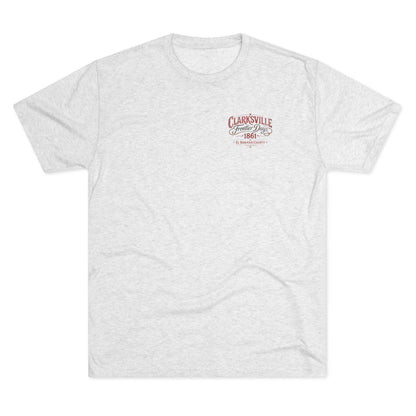Printify T-Shirt Tri-Blend Heather White / S Clarksville Tri-Blend Crew Tee