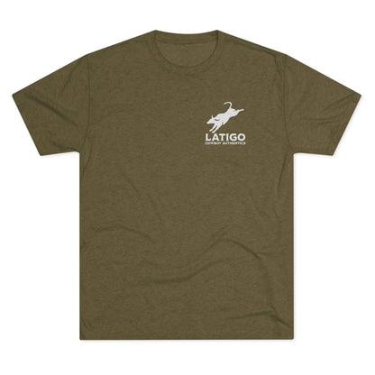 Printify T-Shirt Tri-Blend Military Green / S Latigo Simple Unisex Tri-Blend Crew Tee