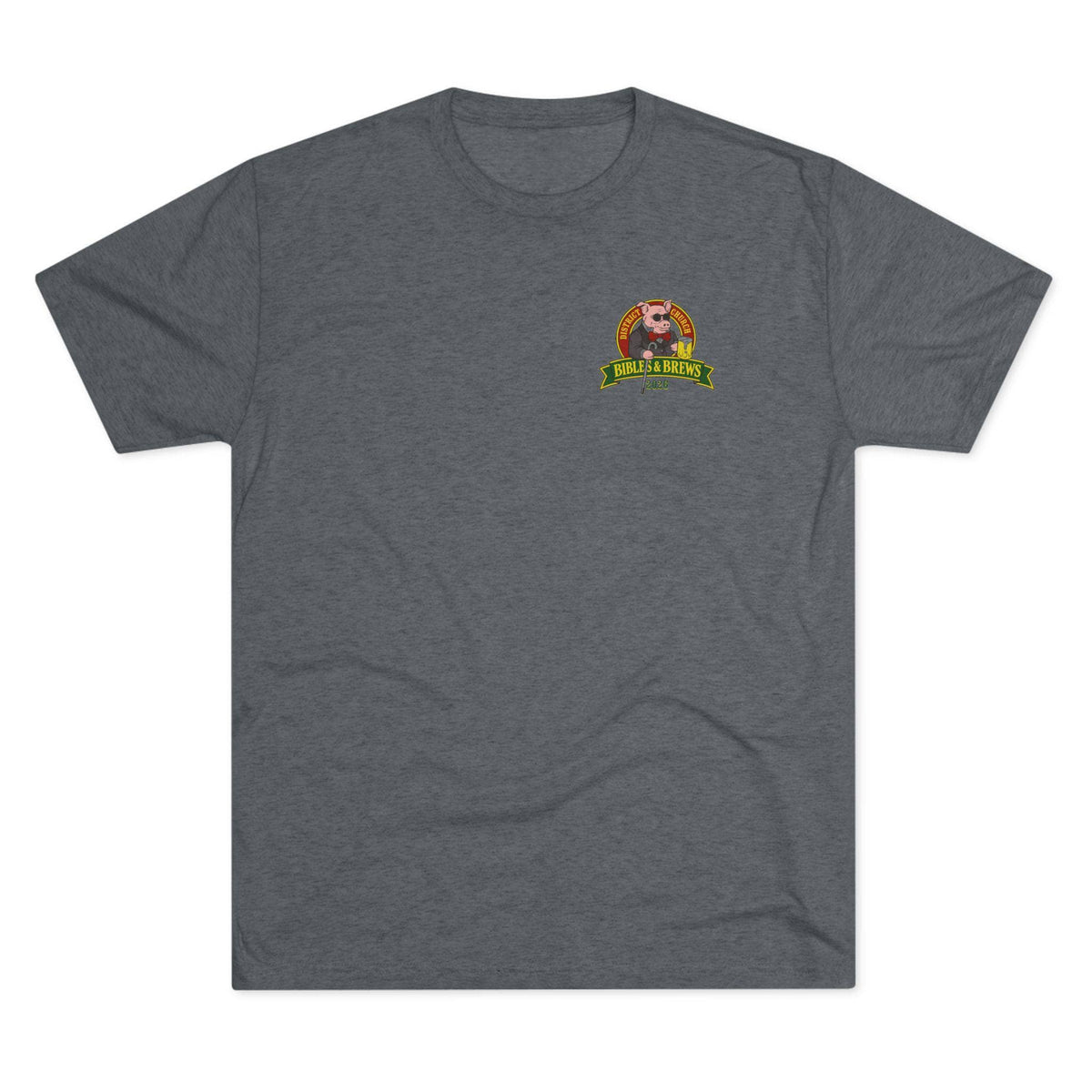 Printify T-Shirt Tri-Blend Premium Heather / S Copy of Copy of District Bibles and Brews Unisex Tri-Blend Crew Tee