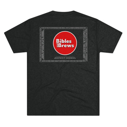 Printify T-Shirt Tri-Blend Vintage Black / S District Bibles and Brews Unisex Tri-Blend Crew Tee