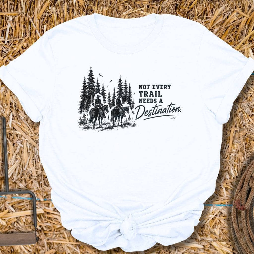Printify T-Shirt White / L No Destination Tee