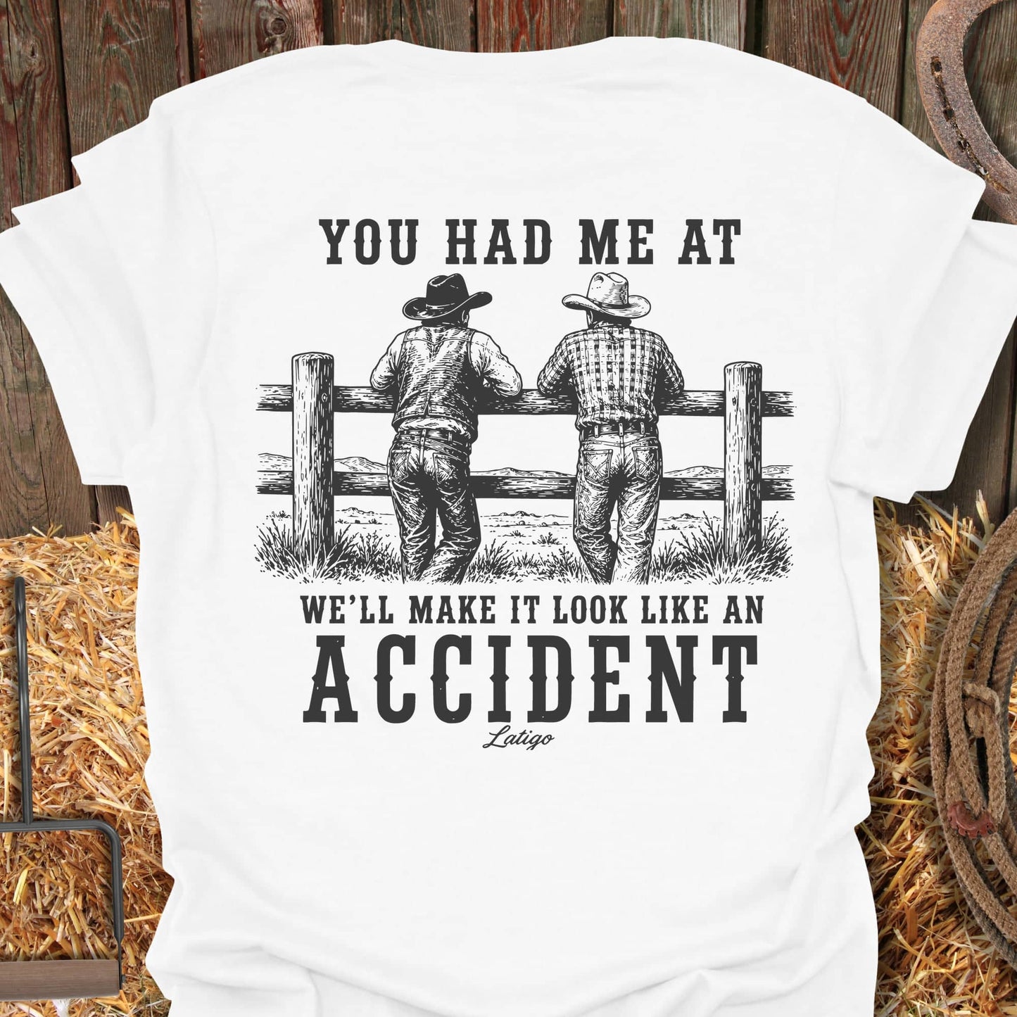 Printify T-Shirt White / S Accident Tee