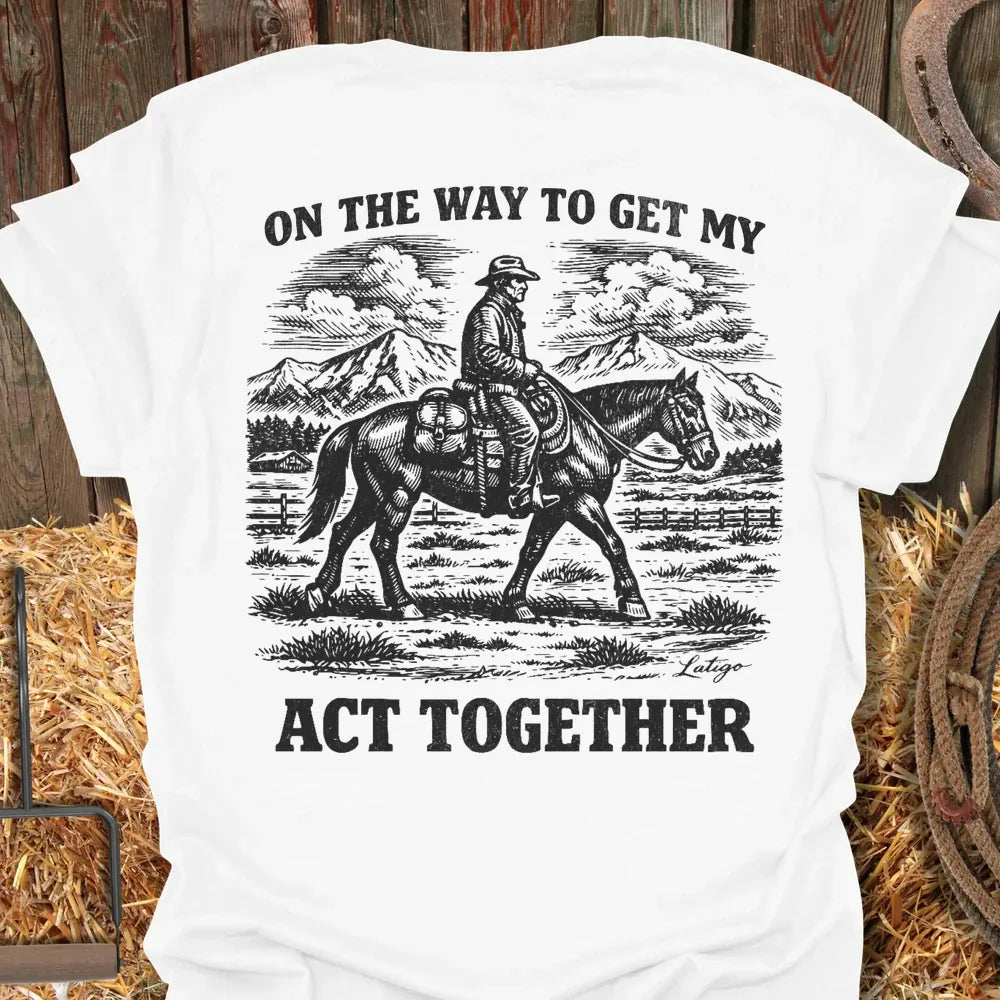 Printify T-Shirt White / S Act Together Tee