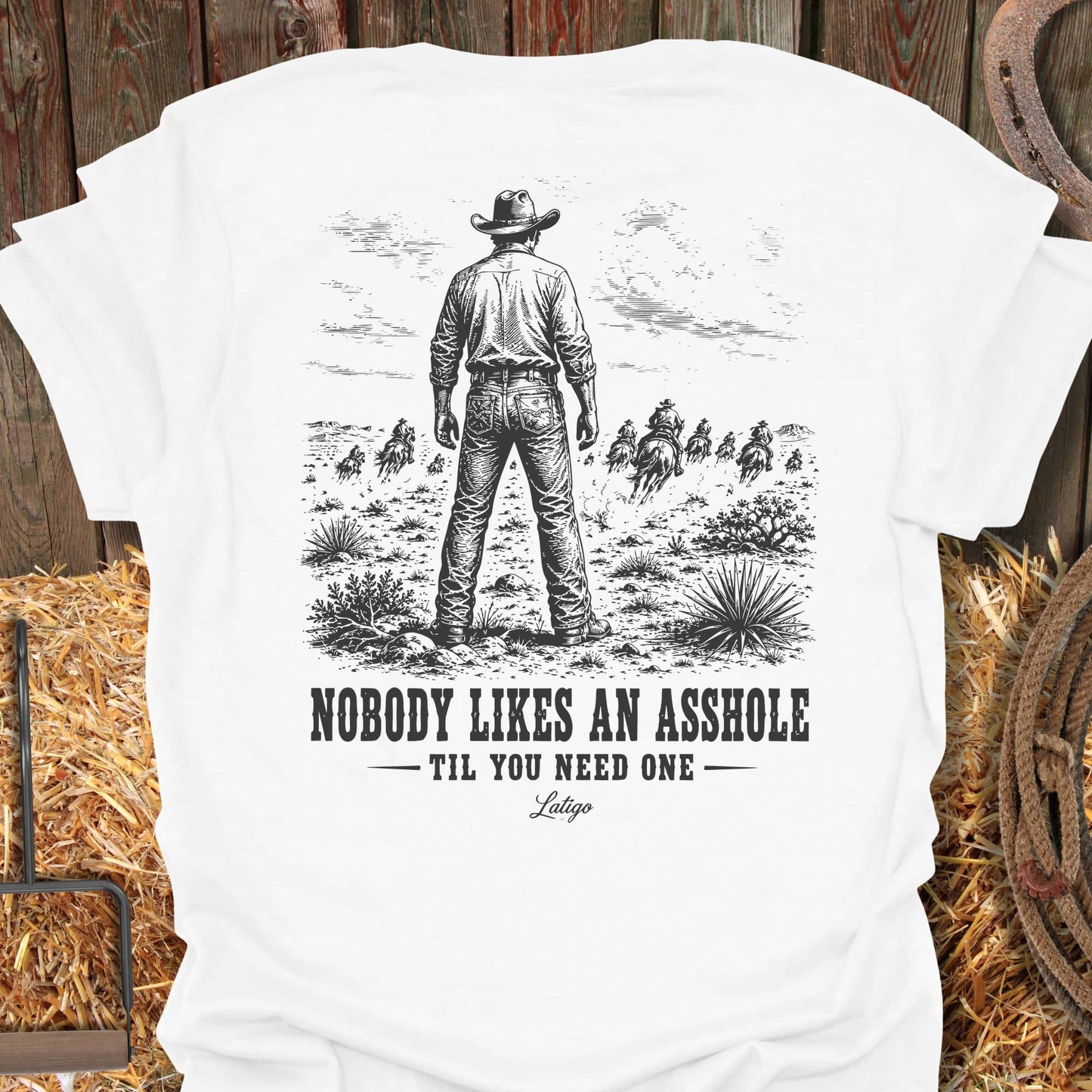 Printify T-Shirt White / S Ahole Tee