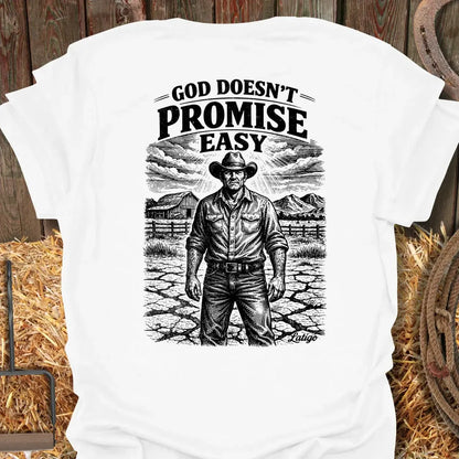 Printify T-Shirt White / S Ain't Easy Tee