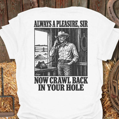 Printify T-Shirt White / S Always A Pleasure Tee