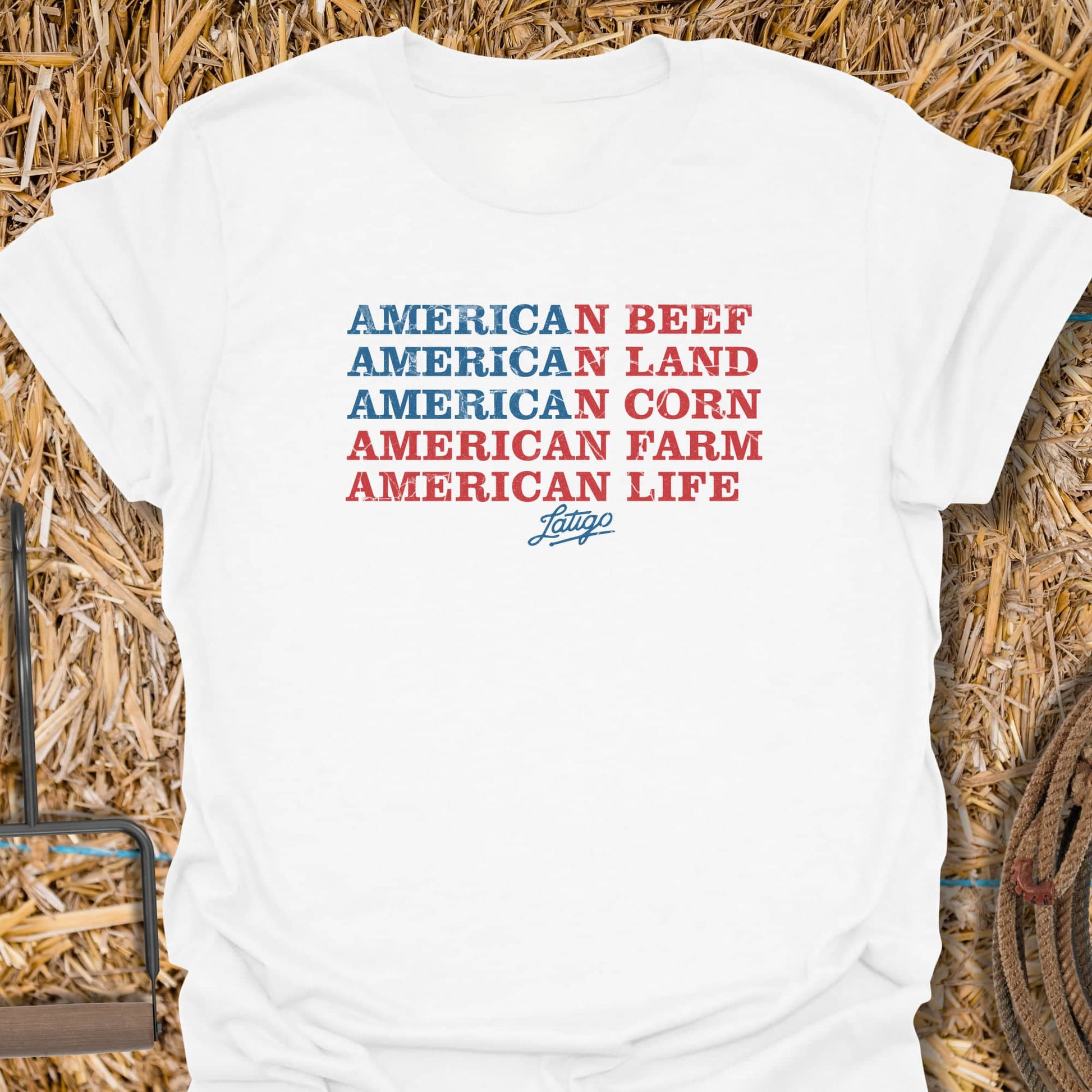 Printify T-Shirt White / S American Tee
