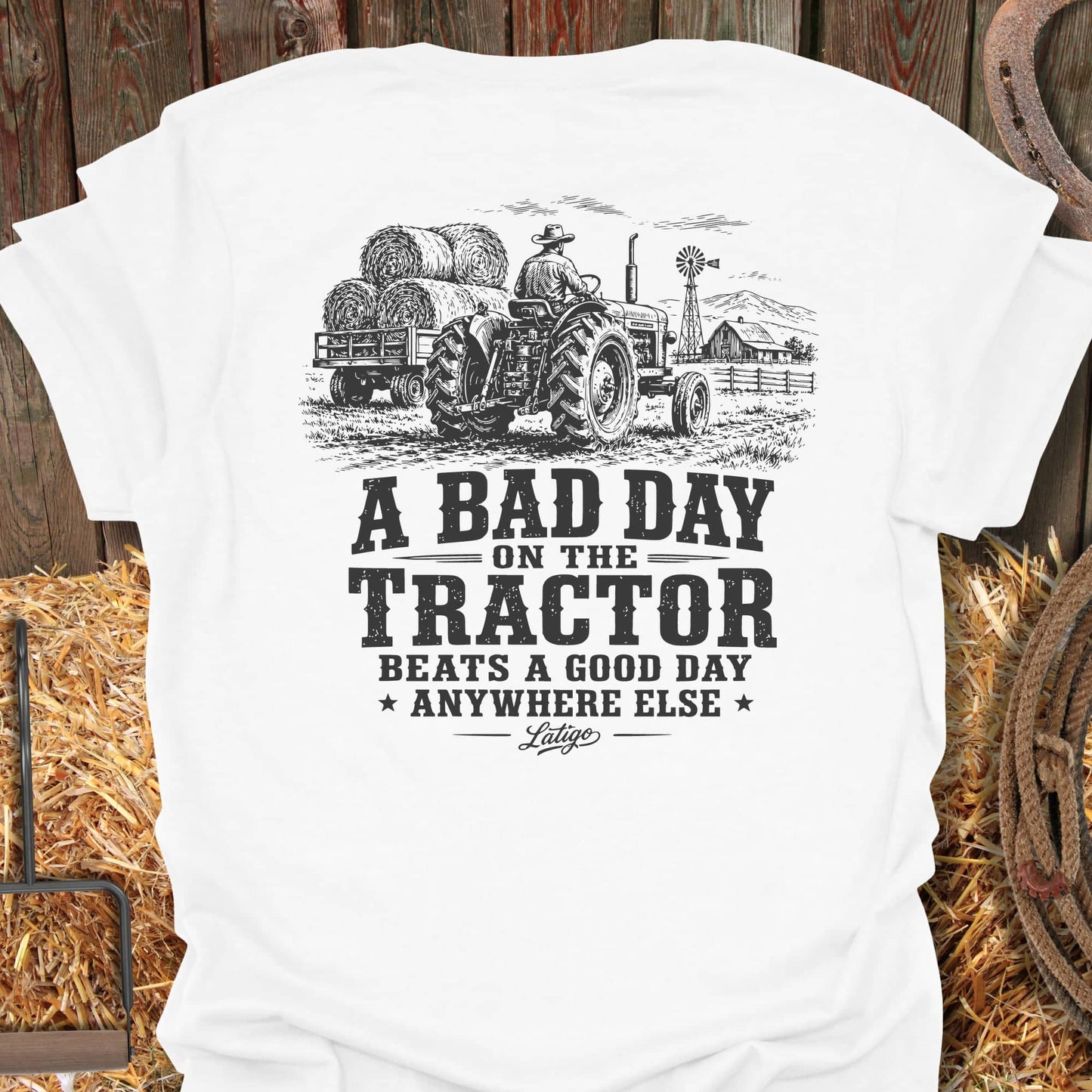 Printify T-Shirt White / S Bad Day Tee