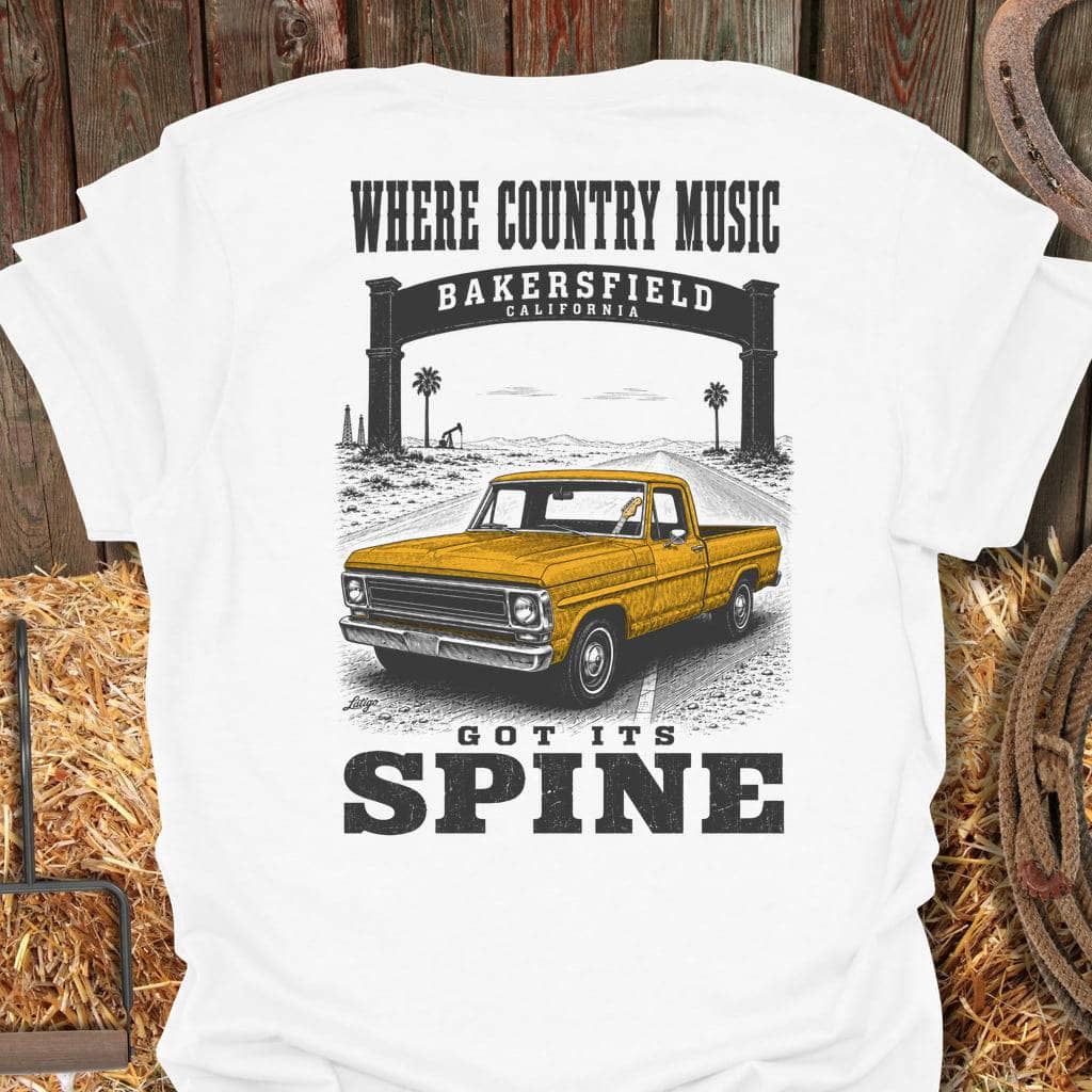 Printify T-Shirt White / S Bakersfield Tee
