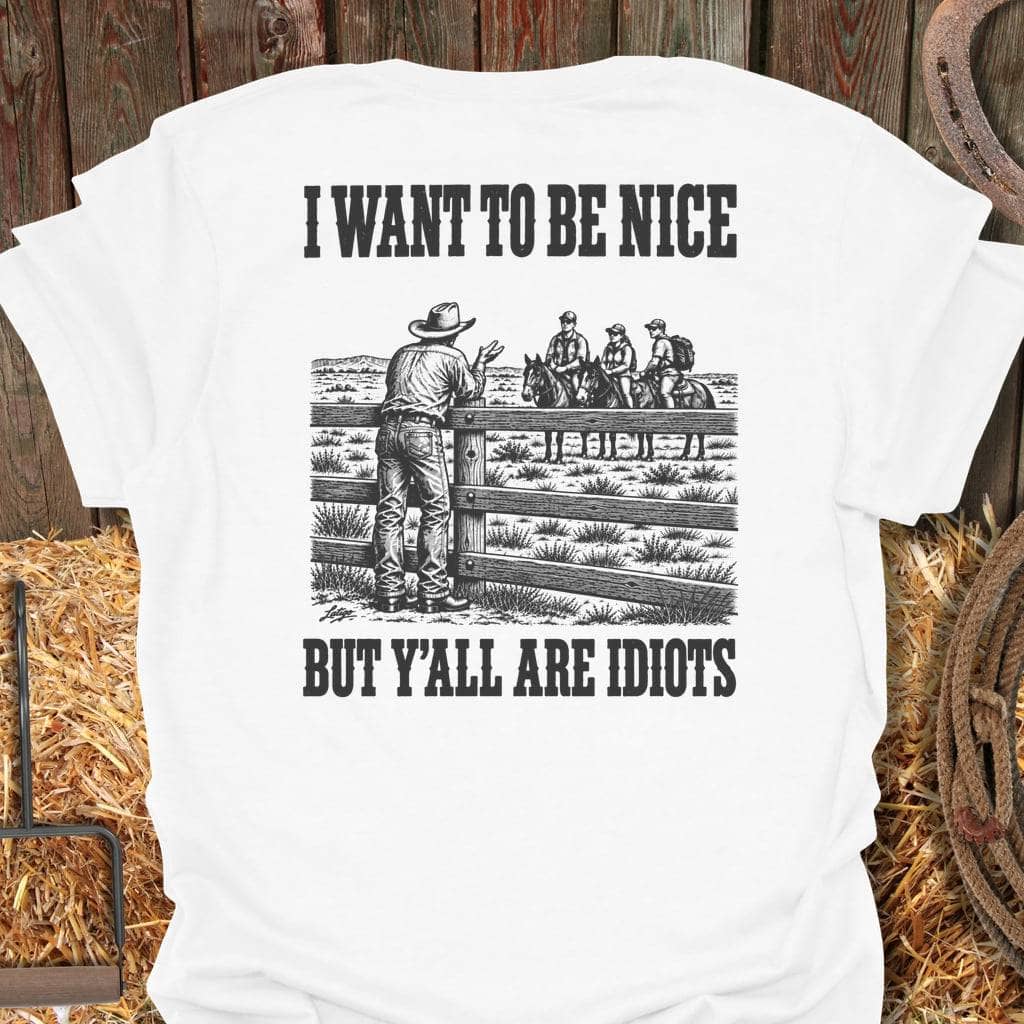 Printify T-Shirt White / S Be Nice Tee