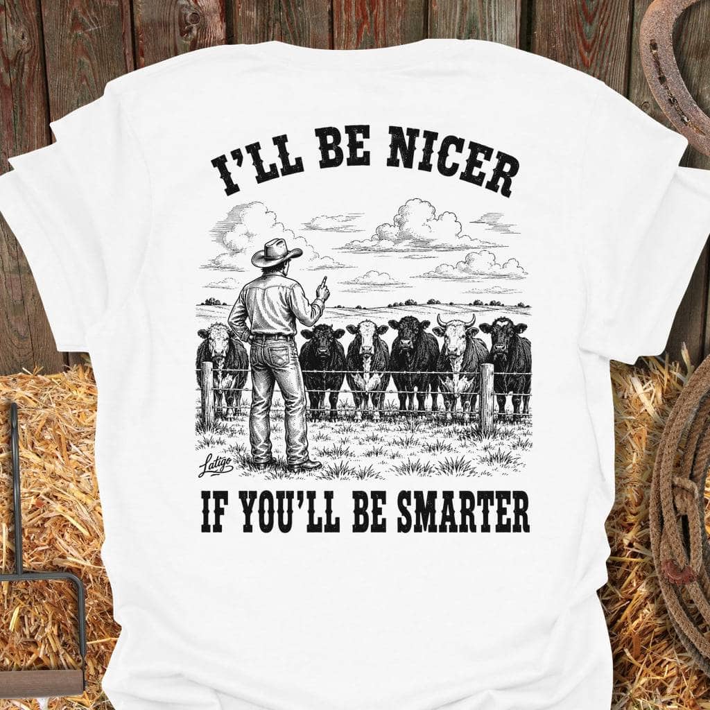 Printify T-Shirt White / S Be Smarter Tee