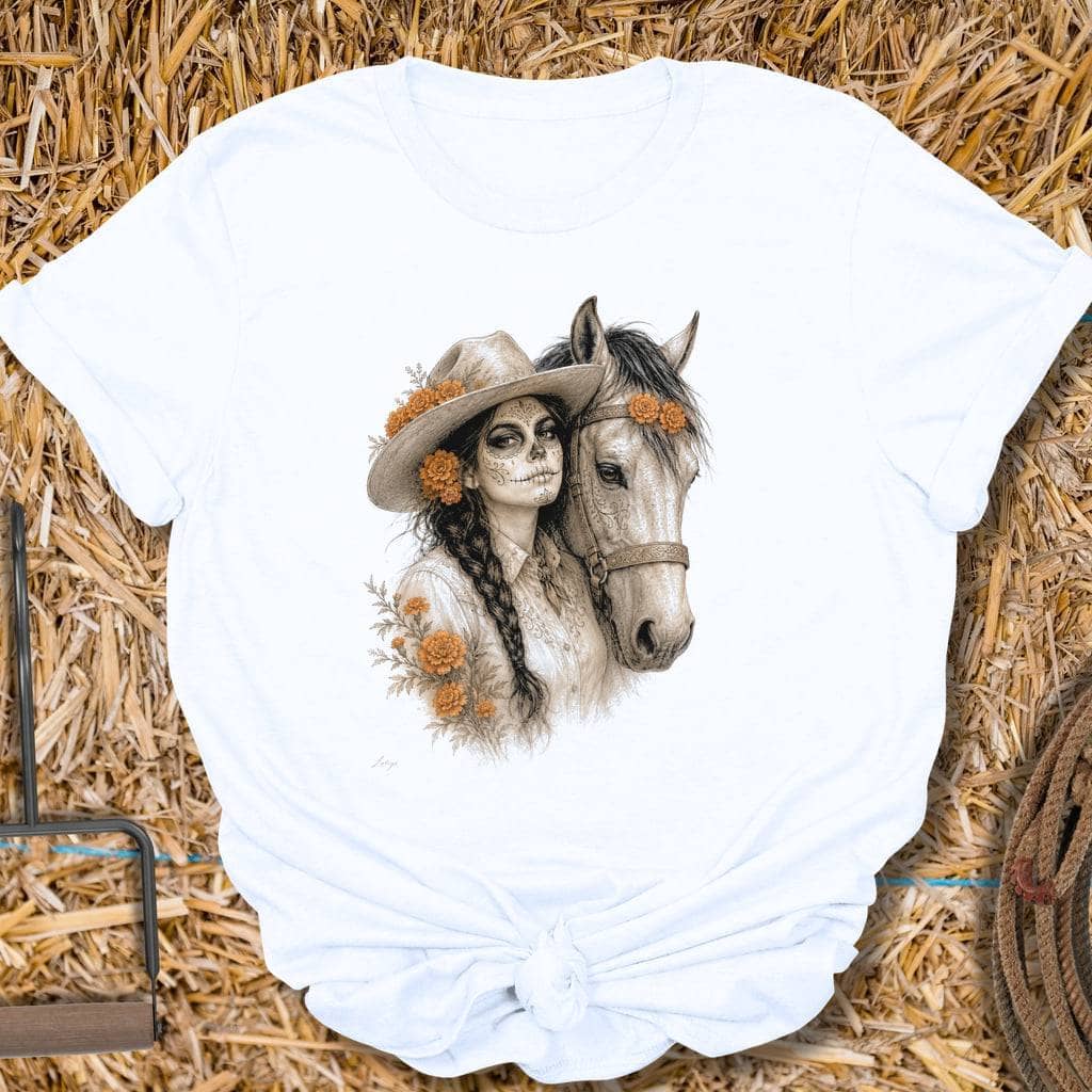 Printify T-Shirt White / S Bone Rider Tee