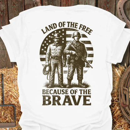Printify T-Shirt White / S Brave Tee