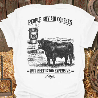 Printify T-Shirt White / S Buy Coffee Tee