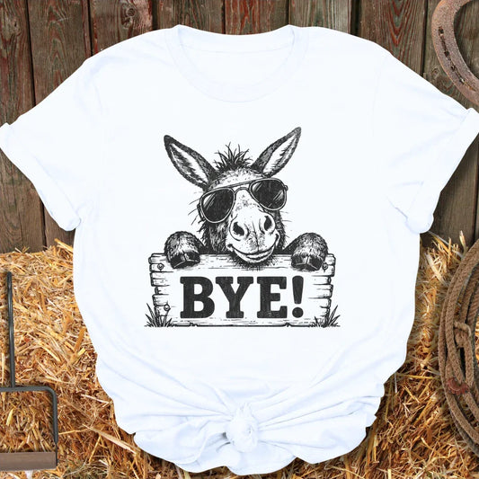 Printify T-Shirt White / S Bye Tee