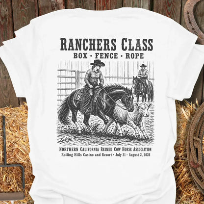 Printify T-Shirt White / S California Reined Cow Horse Association 1 Tee