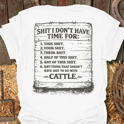 Printify T-Shirt White / S Cattle Tee