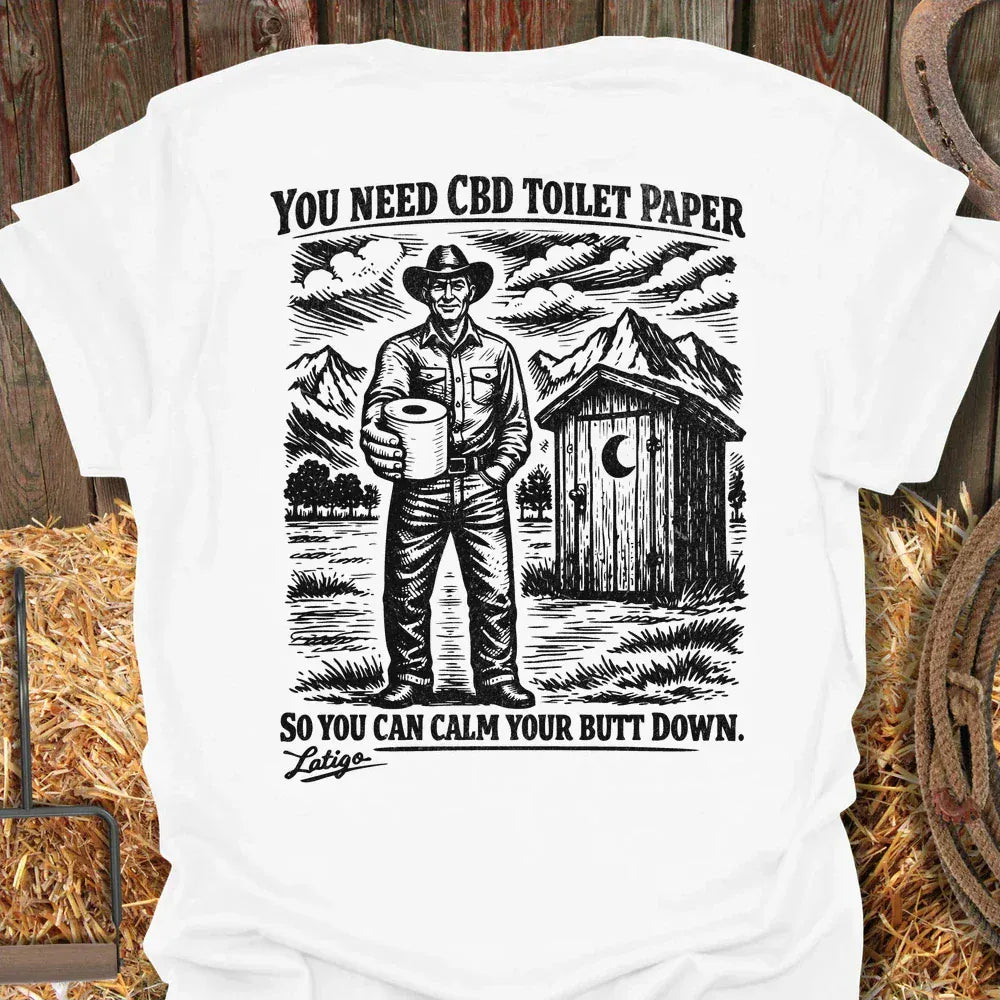 Printify T-Shirt White / S CBD Toilet Paper Tee