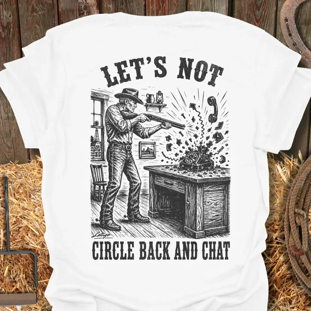 Printify T-Shirt White / S Circle Back Tee