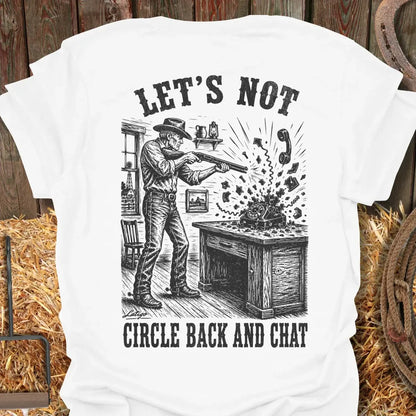 Printify T-Shirt White / S Circle Back Tee