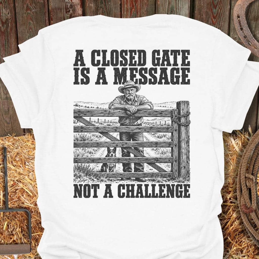 Printify T-Shirt White / S Closed Gate Tee