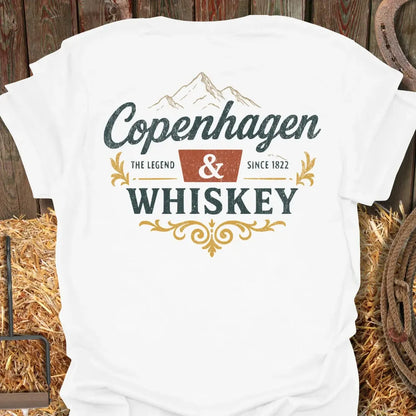 Printify T-Shirt White / S Cope And Whiskey Tee
