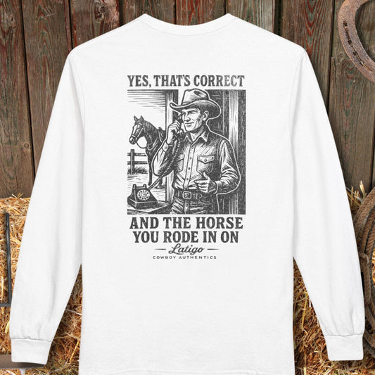 Printify T-Shirt White / S Correct Long Sleeve Tee
