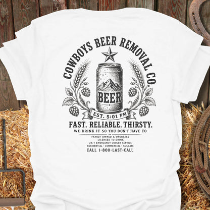 Printify T-Shirt White / S Cowboys Beer Co Tee