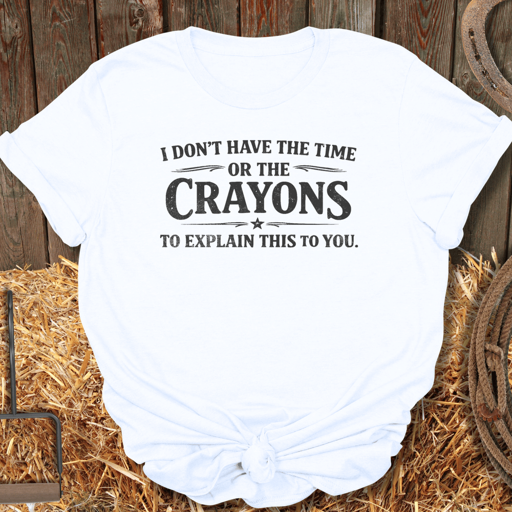 Printify T-Shirt White / S Crayons Tee