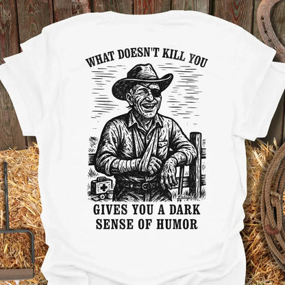 Printify T-Shirt White / S Dark Humor Tee