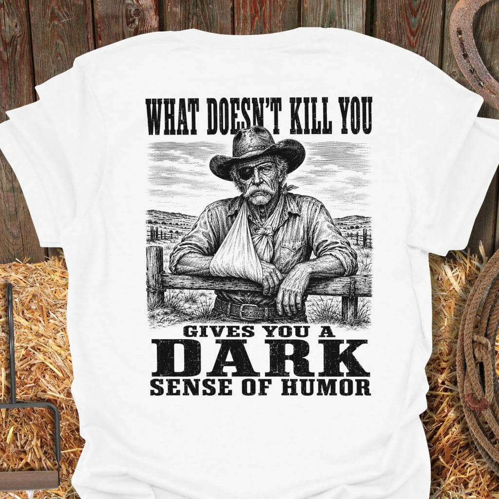 Printify T-Shirt White / S Dark Humor Tee