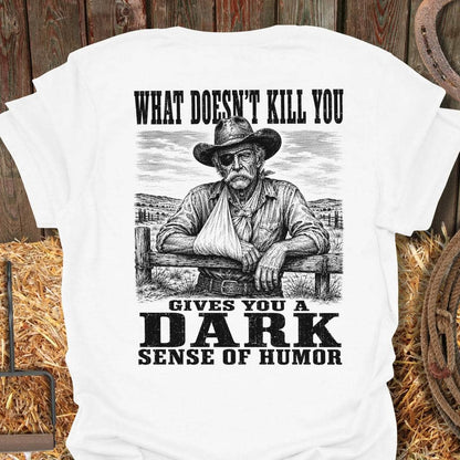 Printify T-Shirt White / S Dark Humor Tee