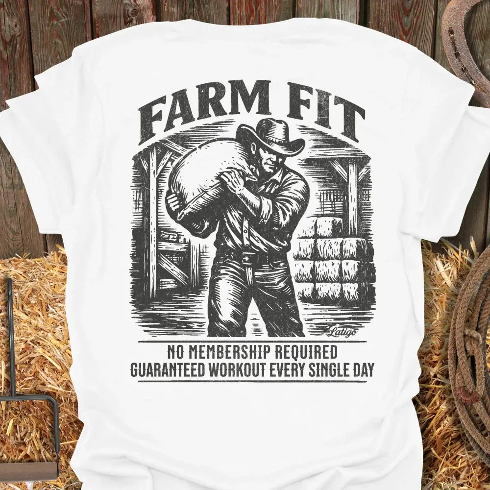 Printify T-Shirt White / S Farm Fit Tee