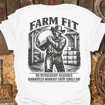 Printify T-Shirt White / S Farm Fit Tee