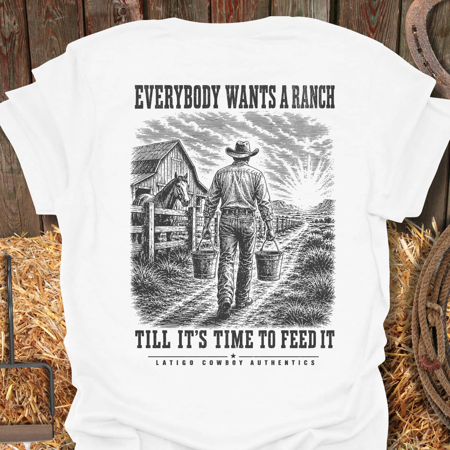 Printify T-Shirt White / S Feed It Tee