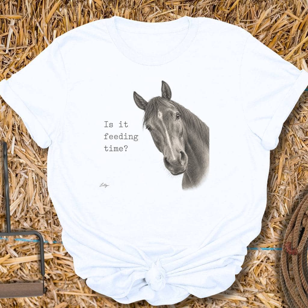 Printify T-Shirt White / S Feeding Time Tee