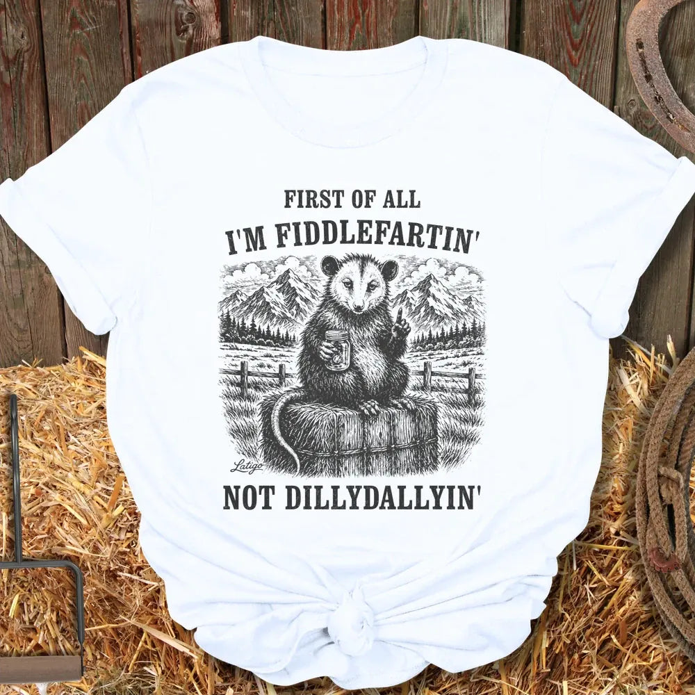 Printify T-Shirt White / S Fiddlefart Tee