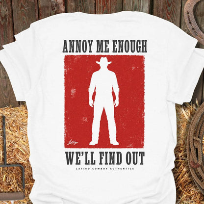 Printify T-Shirt White / S Find Out Tee