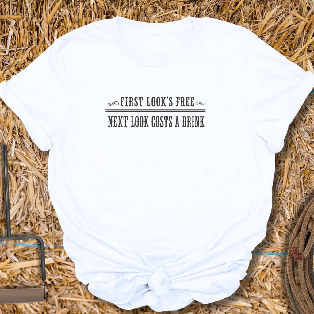 Printify T-Shirt White / S First Look's Free Tee