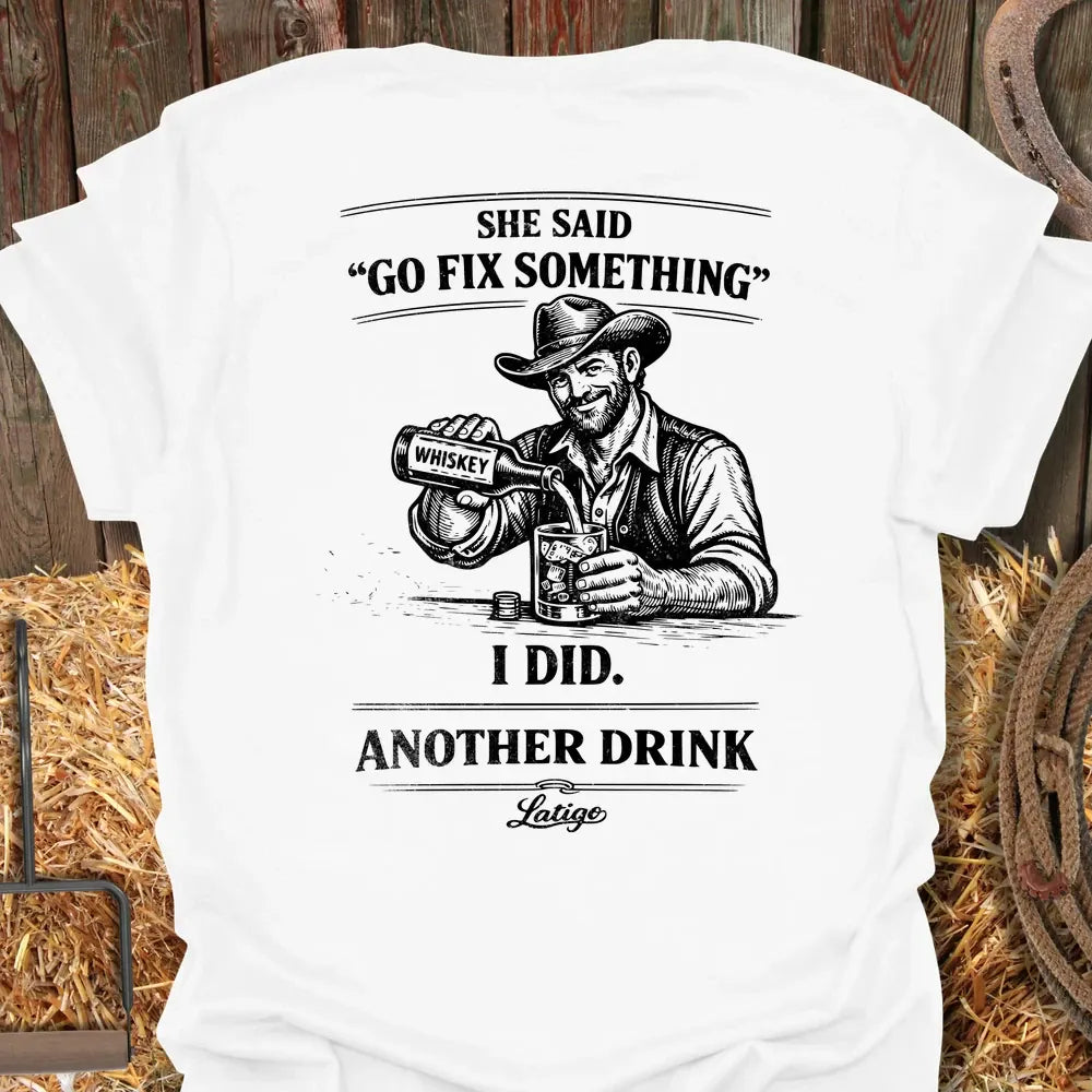 Printify T-Shirt White / S Fix Something Tee