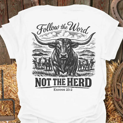 Printify T-Shirt White / S Follow the Word Tee