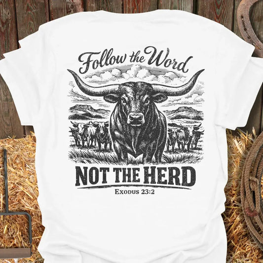 Printify T-Shirt White / S Follow the Word Tee