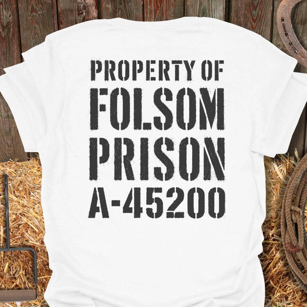 Printify T-Shirt White / S Folsom Prison Tee