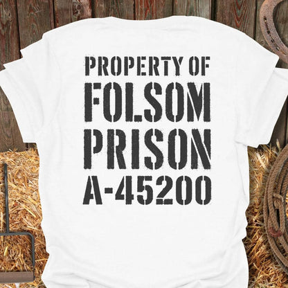 Printify T-Shirt White / S Folsom Prison Tee