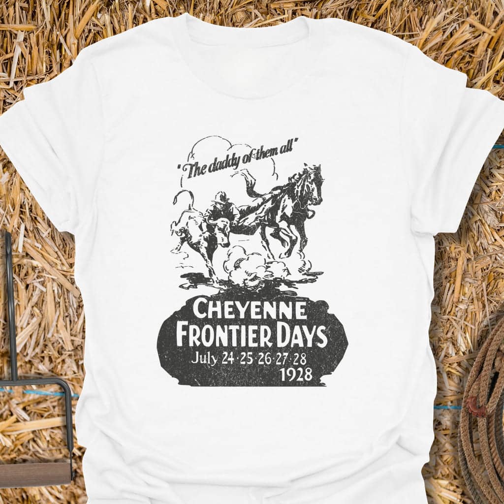 Printify T-Shirt White / S Frontier Days Front Tee