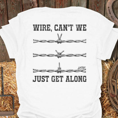Printify T-Shirt White / S Get Along Tee