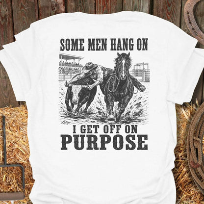 Printify T-Shirt White / S Get Off On Purpose Tee